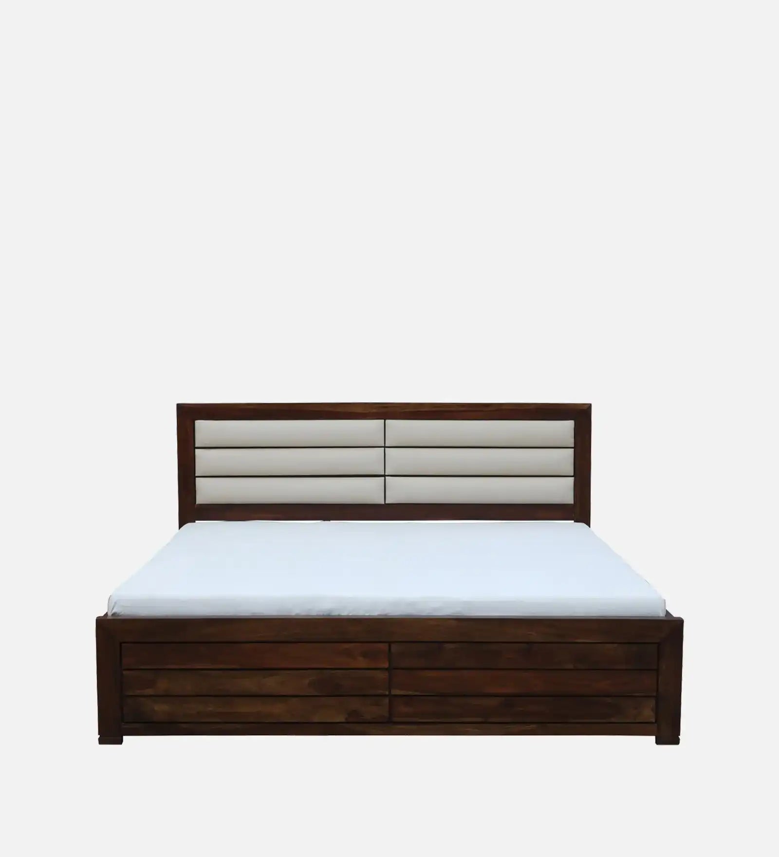 Moscow modern king bed solid wood drawer storage frame