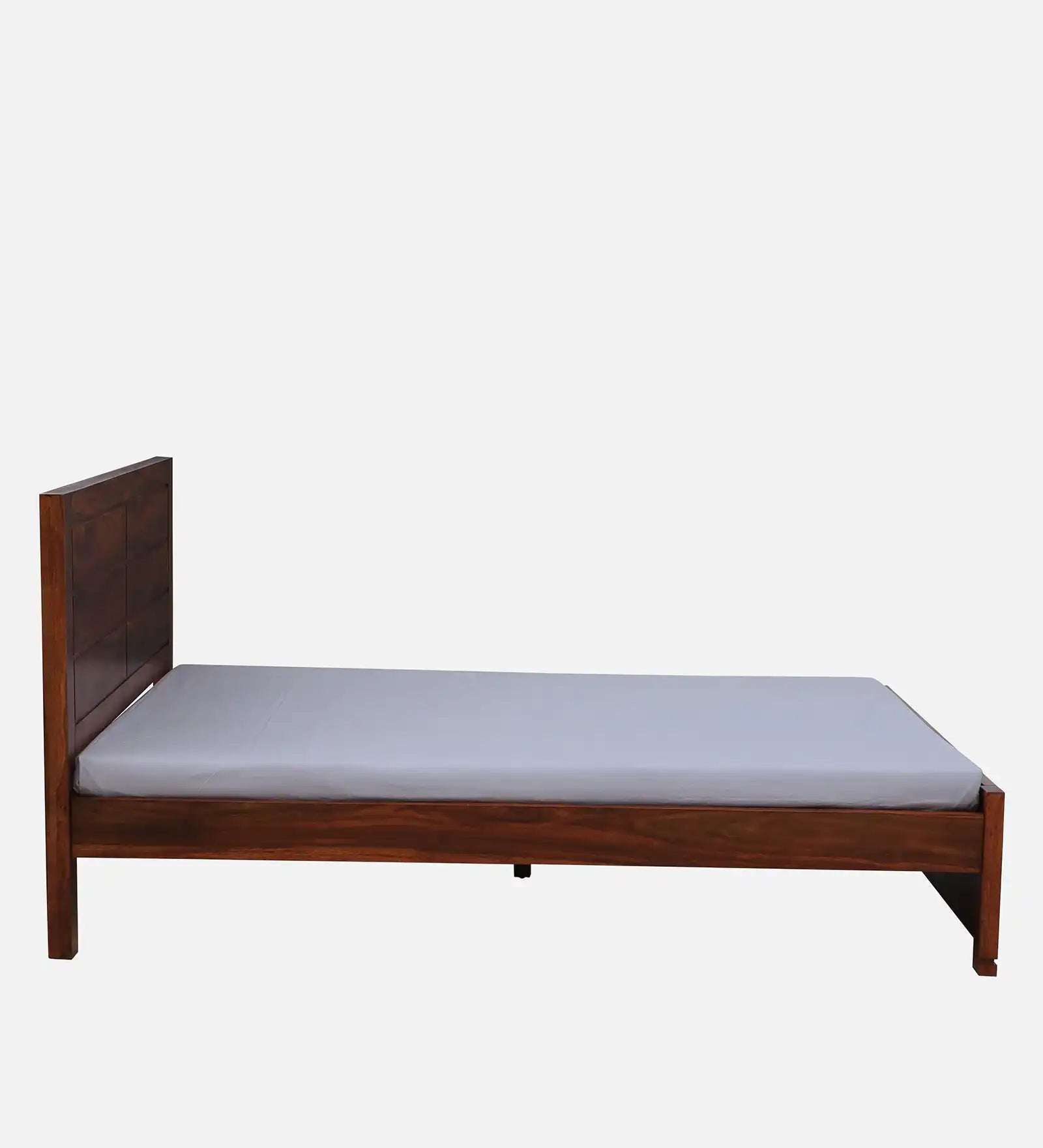 moscow queen size sheesham wood bed without storage clean simple modern design