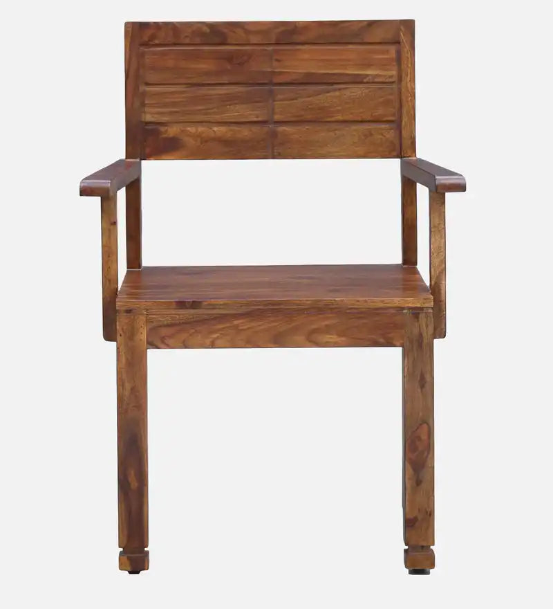 Moscow sheesham wood arm chair wooden dining chair for home and restaurant use
