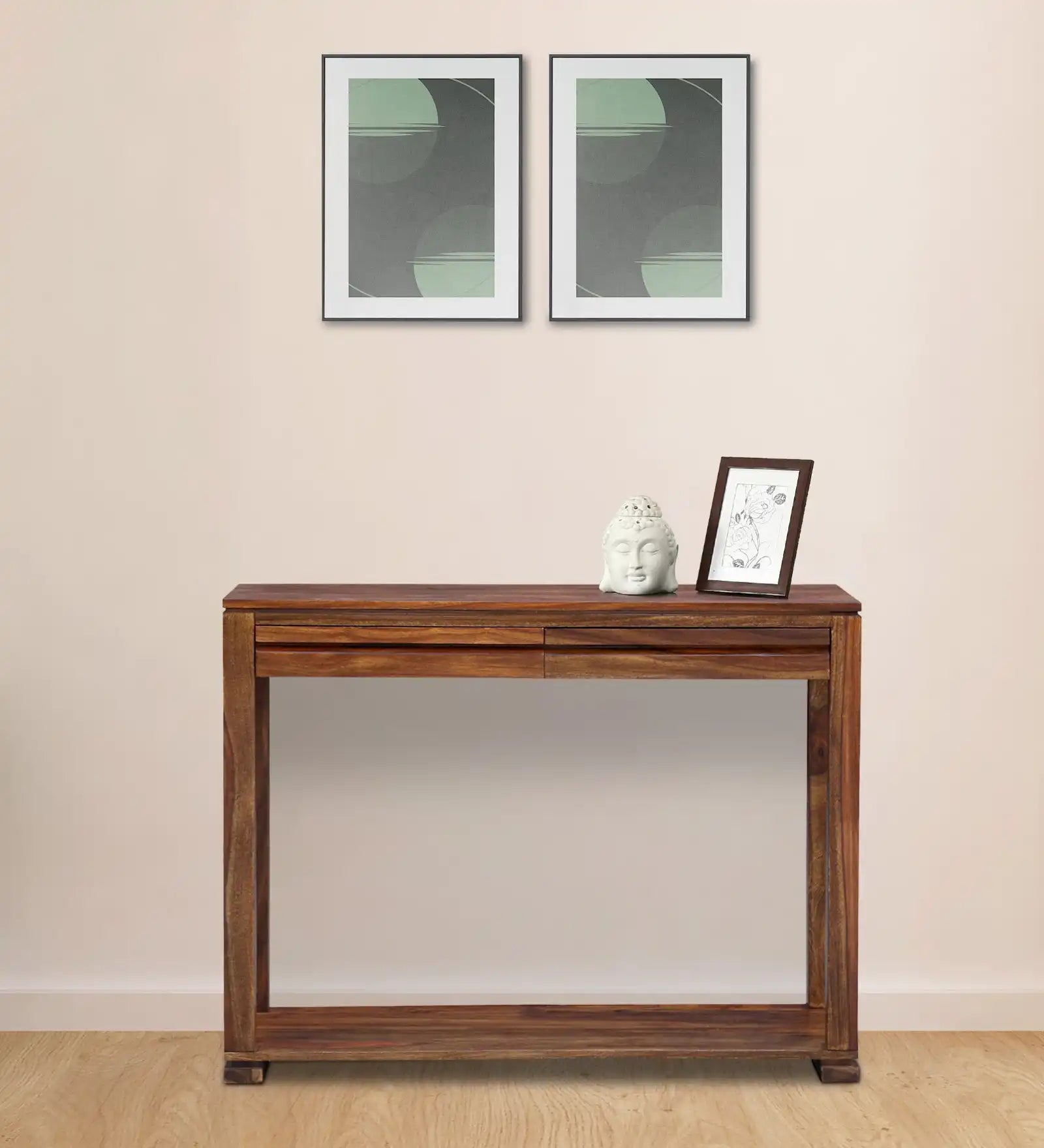 Moscow sheesham wood console table for entryway hall furniture in modern Indian homes