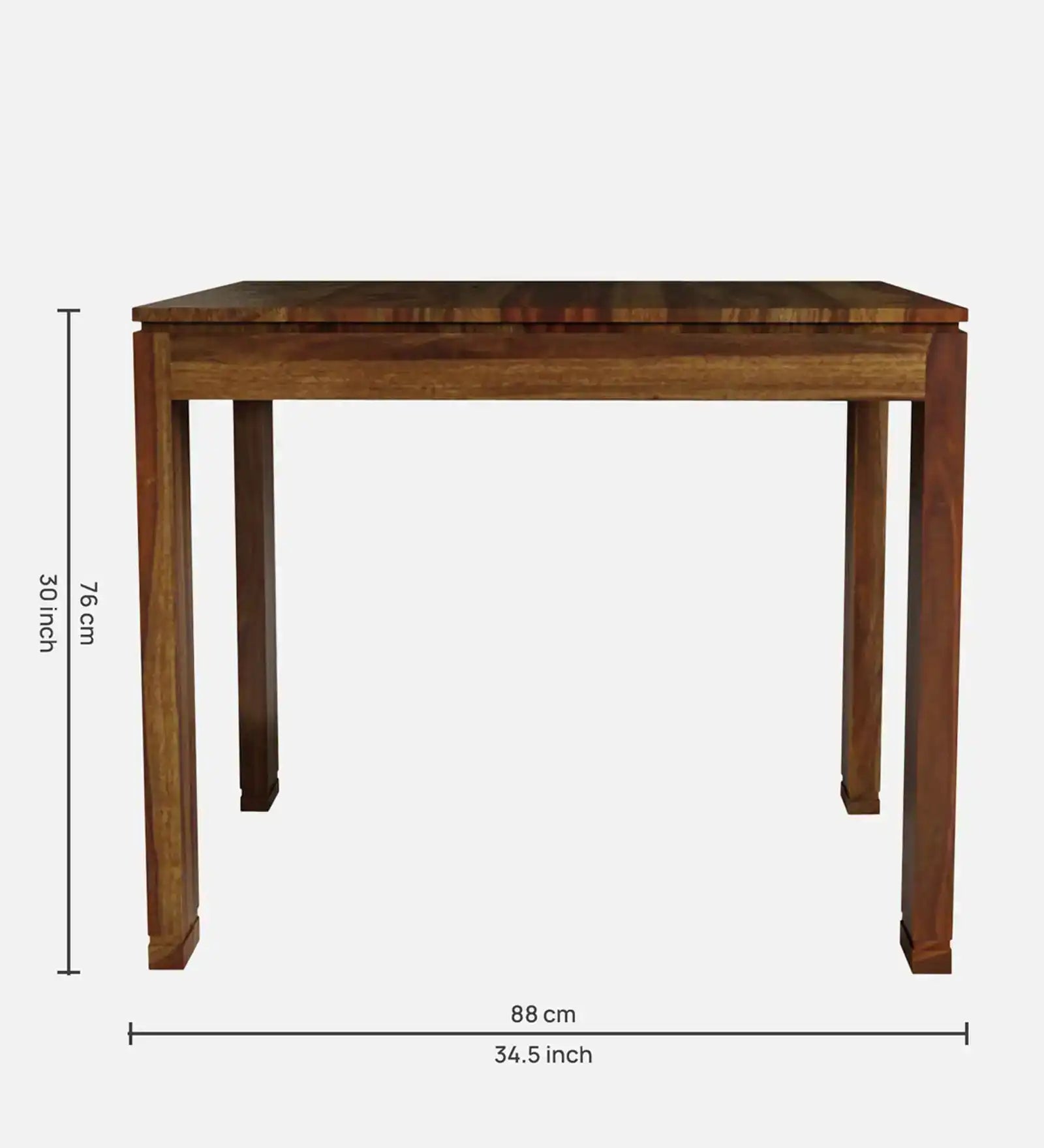 Moscow sheesham wood four seater dining table set walnut finish luxury wooden furniture