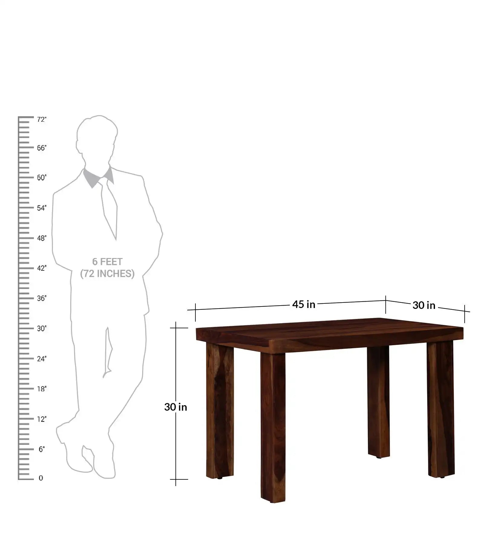 Natural finish Acro dining set four seater minimalist dining furniture