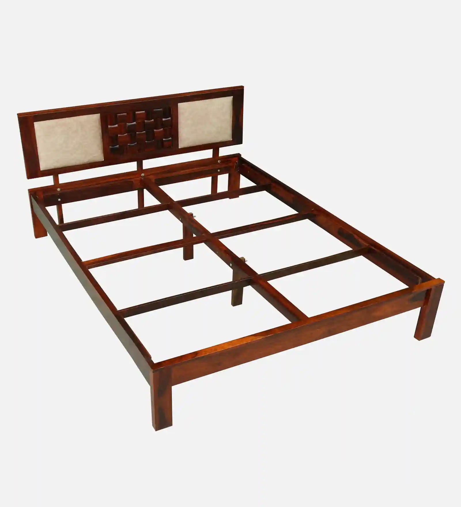 nivasa king size bed without storage clean simple design solid wood furniture