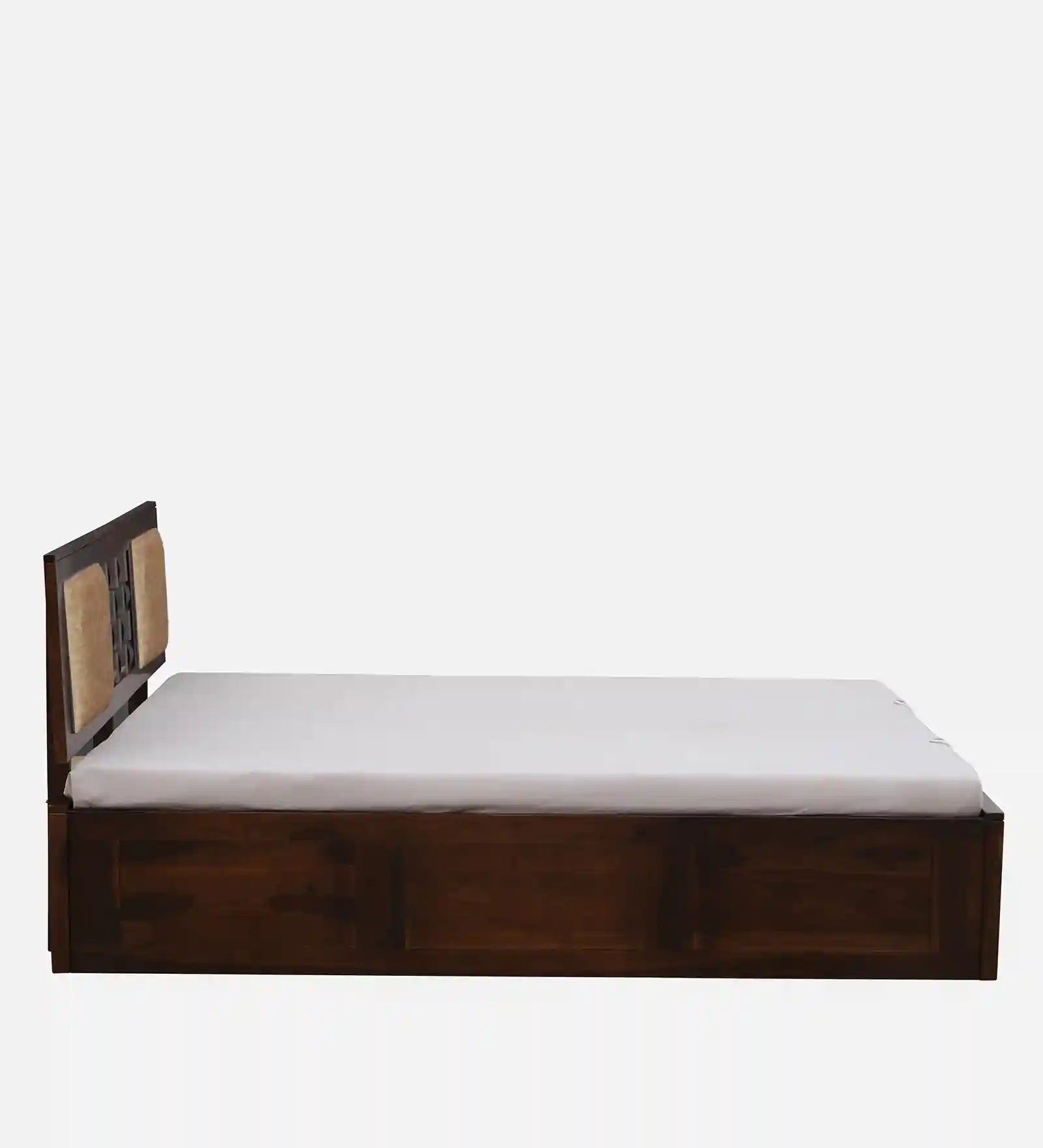 queen size bed with hydraulic box storage sheesham wood india