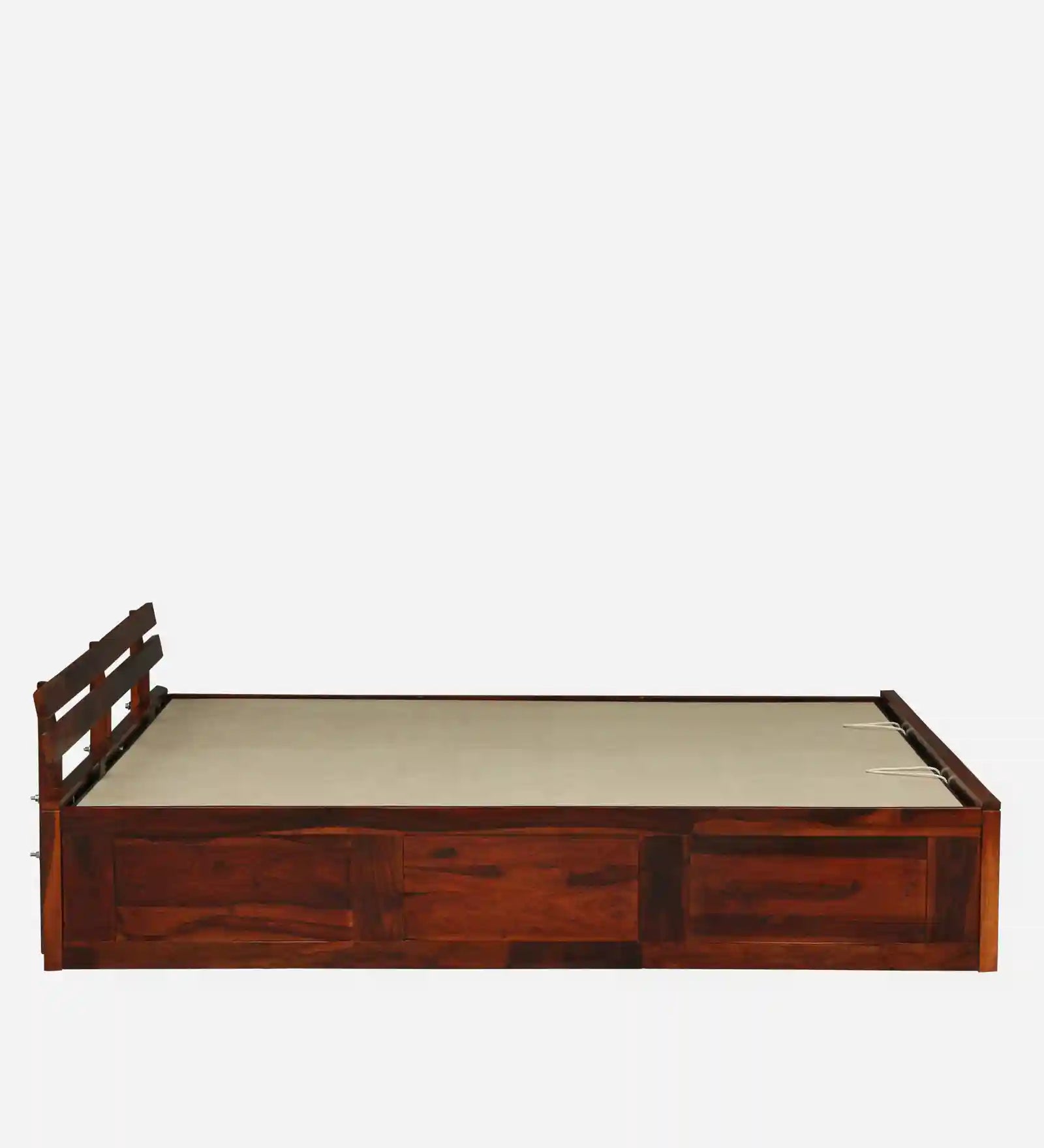 Nivasa solid wood king size bed with hydraulic storage India