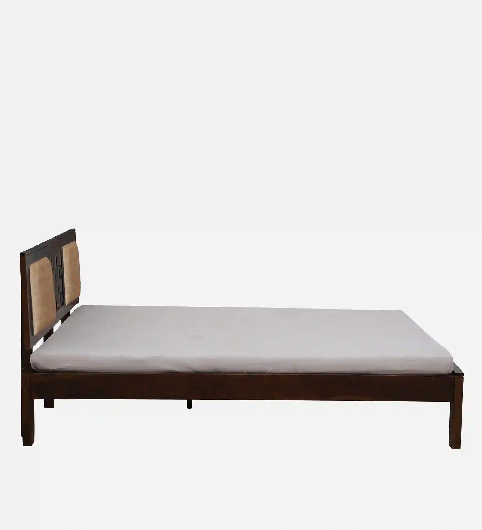 Nivasa solid wood queen bed basic structure design
