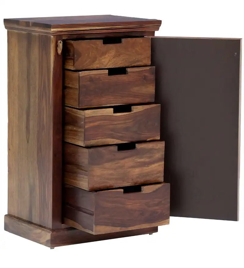 Niware chest of drawers solid wood bedroom storage unit India