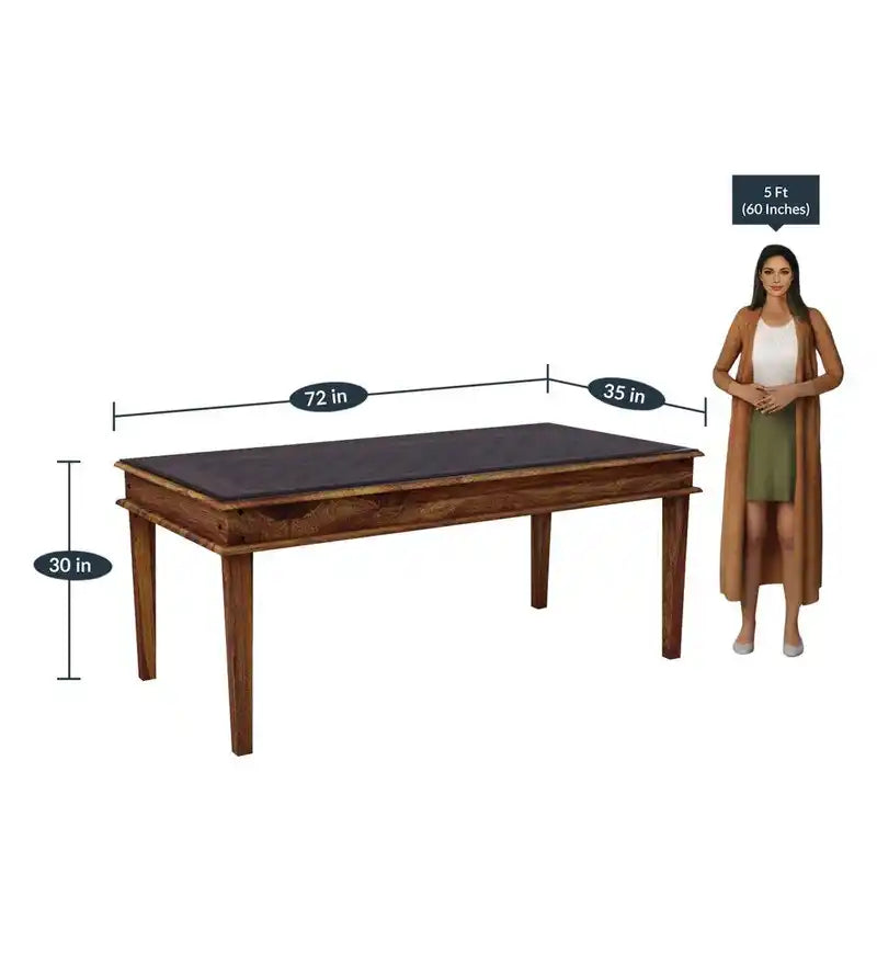 Minimal design sheesham wood dining table only ideal for modern homes