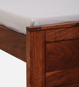 Harmonia  Solid Wood  Bed In Honey Oak Finish By Rajwada