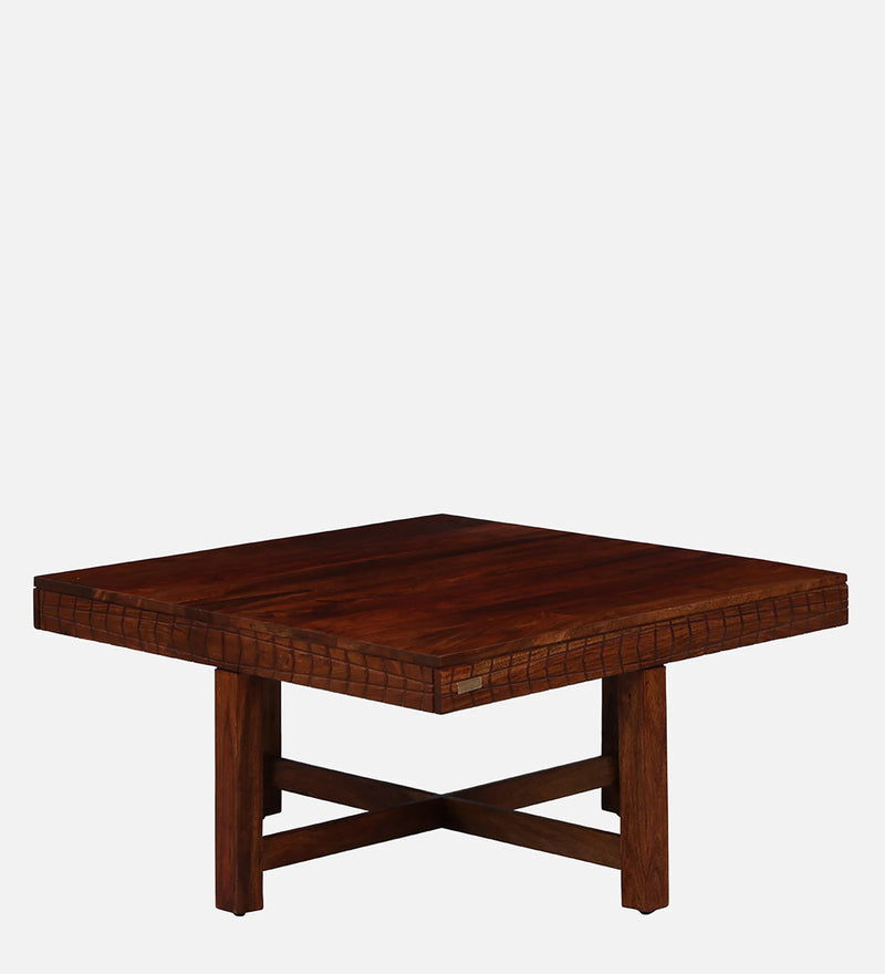 Harmonia  Solid Wood Nesting Coffee Table Set In Honey Oak Finish By Rajwada