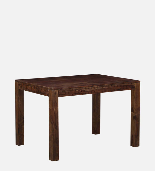 Harmonia  Solid Wood 4 Seater Dining Table In Provincial Teak Finish by Rajwada