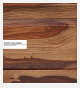 Harmonia  Solid Wood Bedside In Rustick Teak Finish By Rajwada