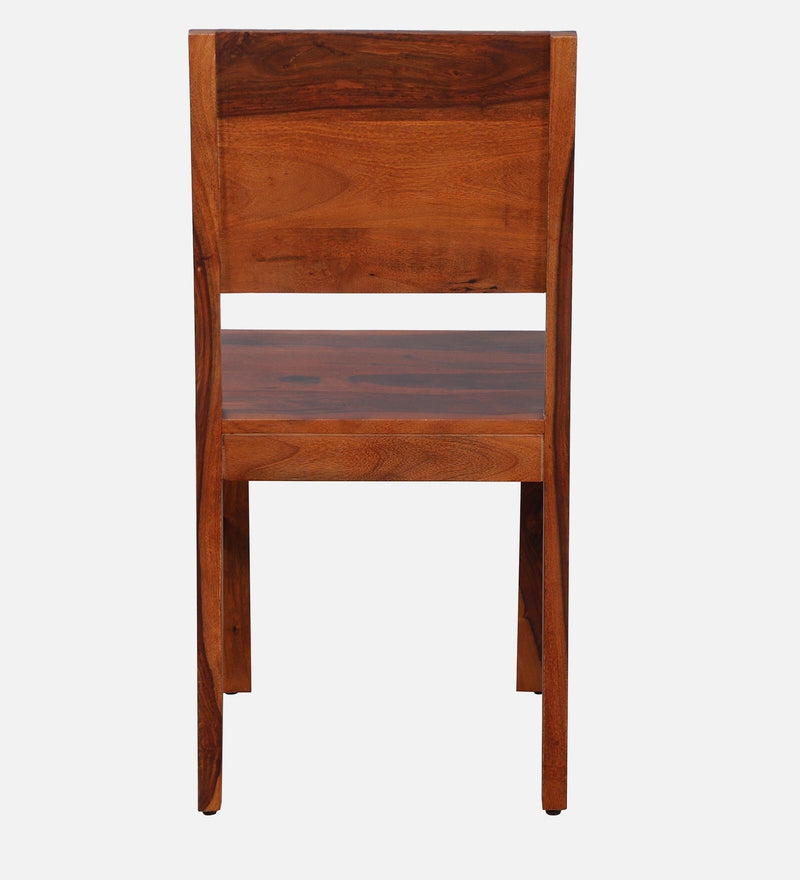 Harmonia  Solid Wood Dining Chairs (Set Of 2) In Honey Oak Finish By Rajwada