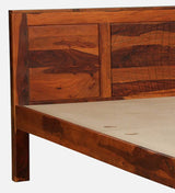 Harmonia  Solid Wood Single Bed In Honey Oak Finish By Rajwada