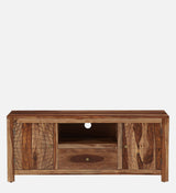 Harmonia  Solid Wood TV Console for TVs up to 50" In Rustic Teak Finish By Rajwada