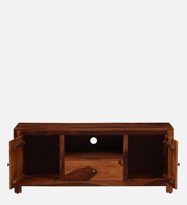 Harmonia  Solid Wood TV Console for TVs up to 55" In Honey Oak Finish  By Rajwada