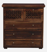 Penza Solid Wood Chest Of Drawer In Provincial Teak Finish By Rajwada