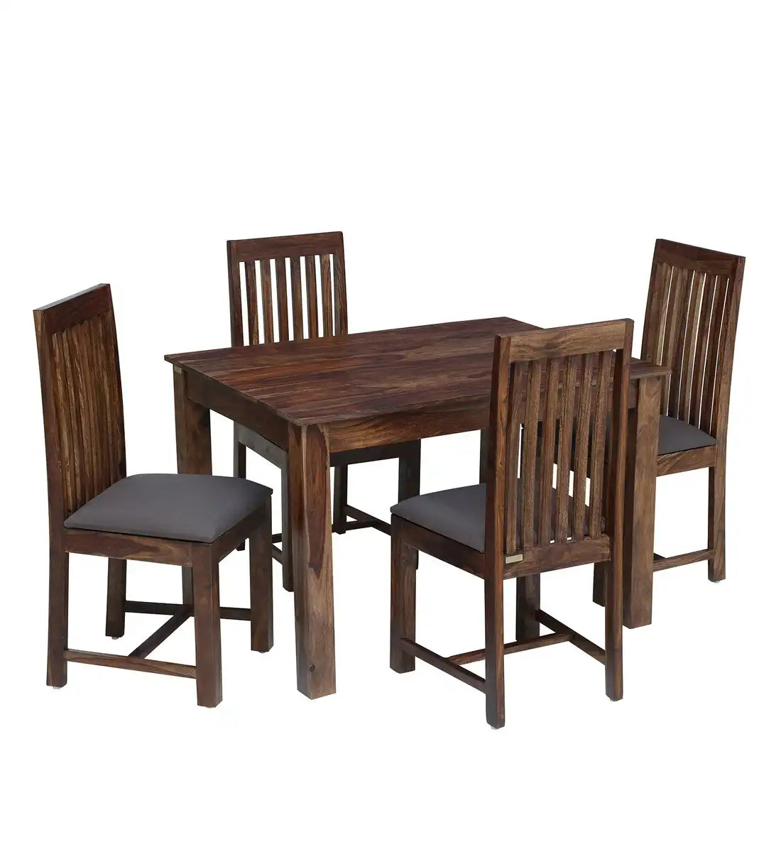 Peter dining set four seater minimal sheesham wood furniture