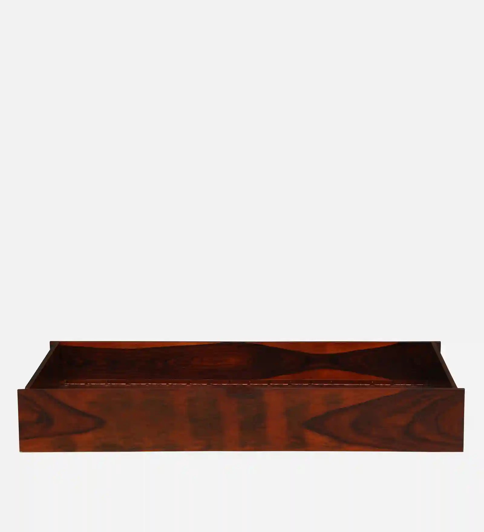 polish finish sheesham wood drawer storage bed queen size surface india