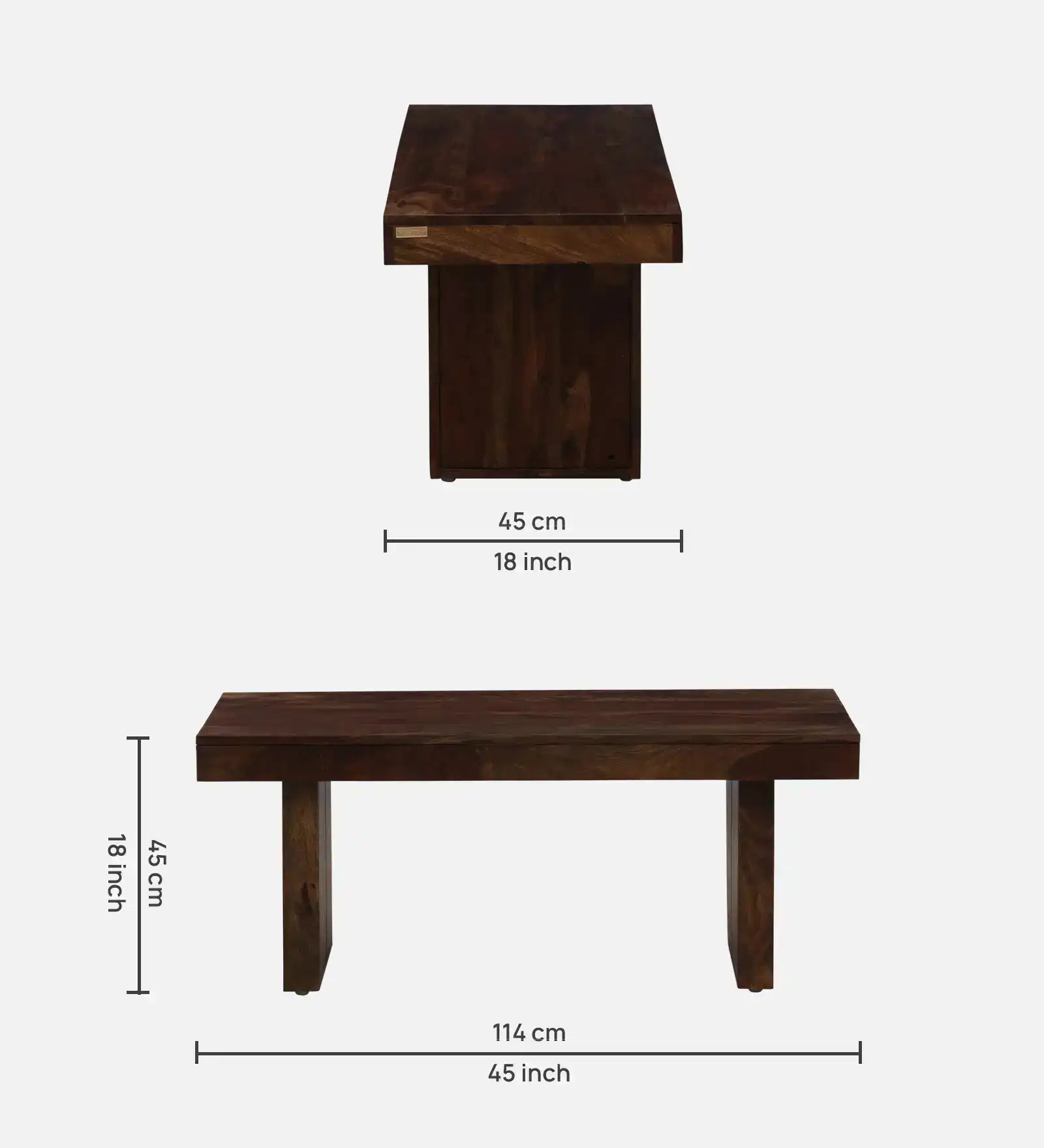 Poster six-seater dining table set with bench solid wood luxury design for modern interiors