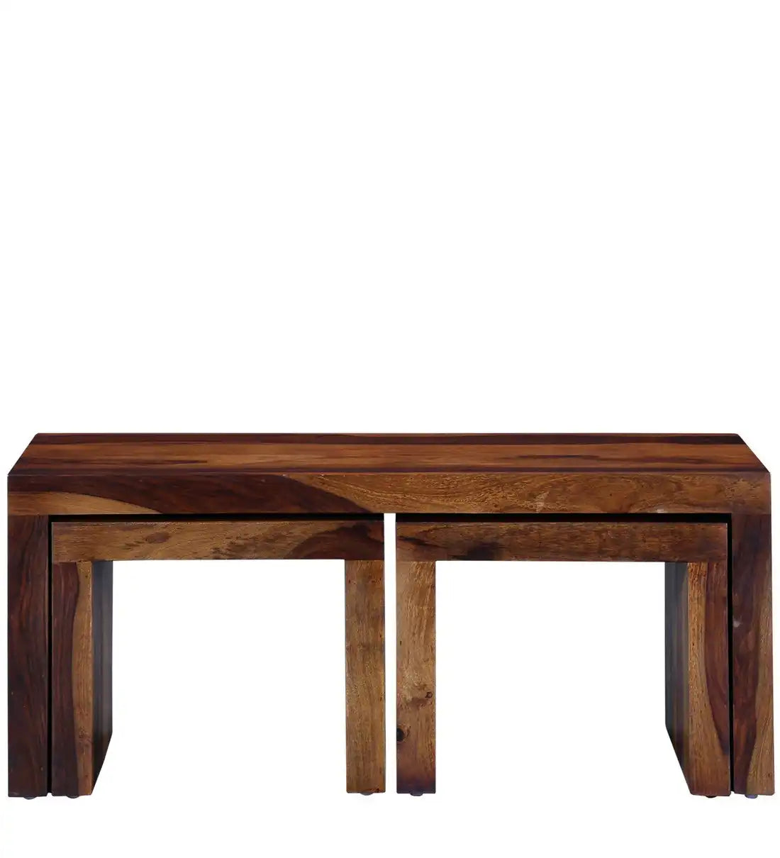 Premium Acro coffee table set solid wood center table with seating unit