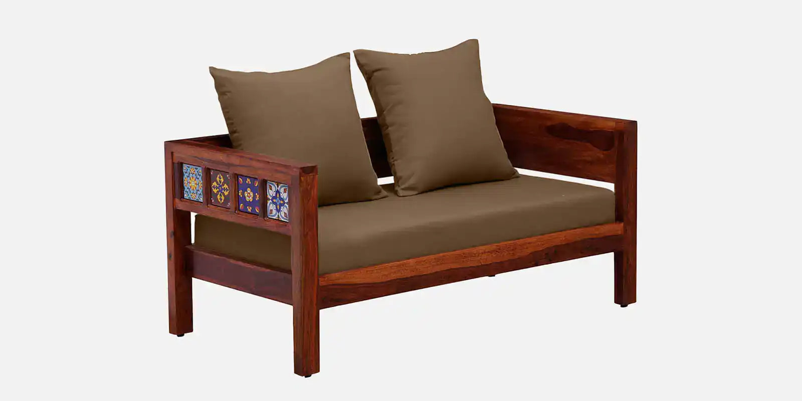 Premium Anamika sheesham wood sofa 2 seater living room furniture unit