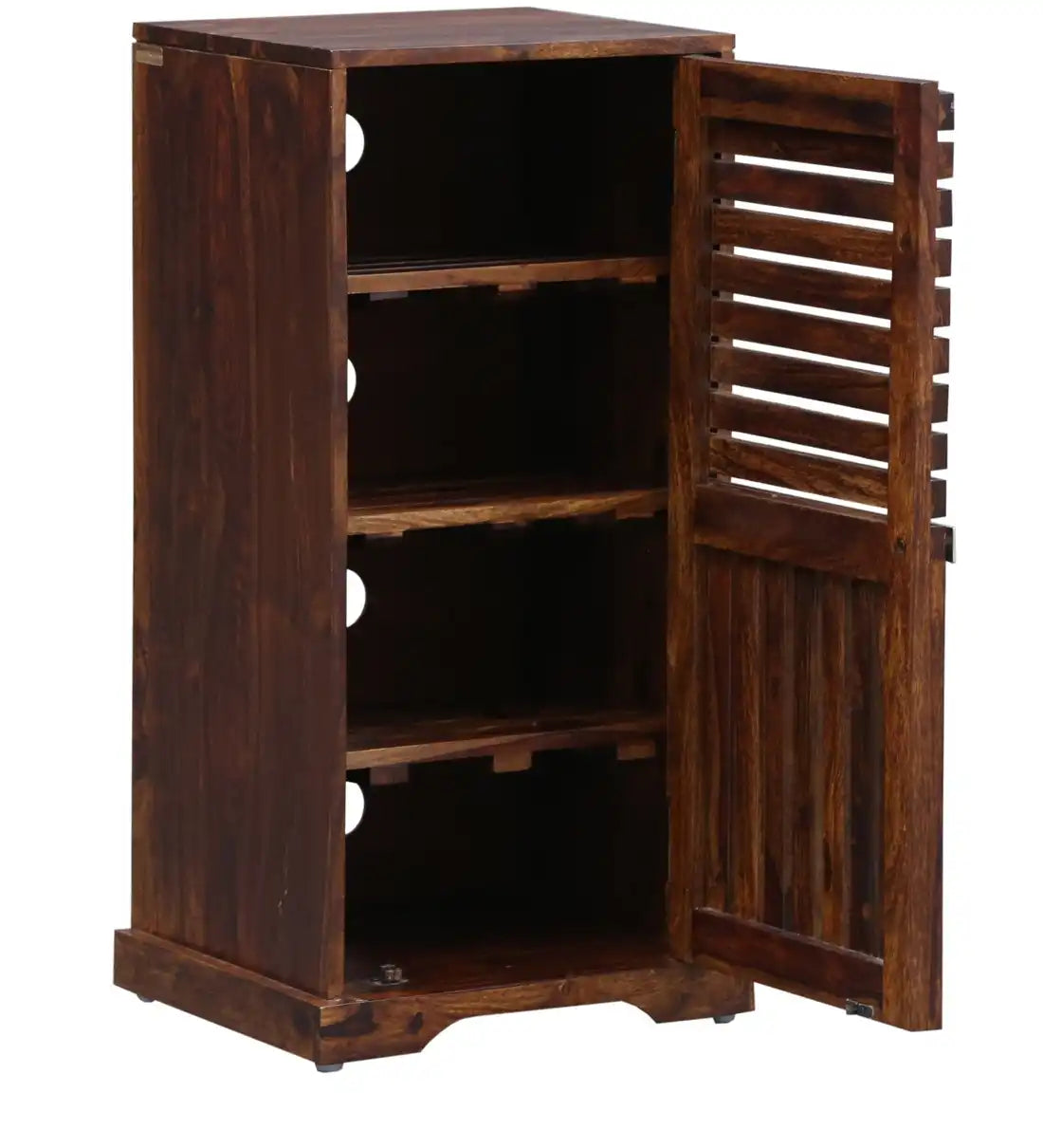 Premium Knoll sheesham shoe storage cabinet home footwear organizer