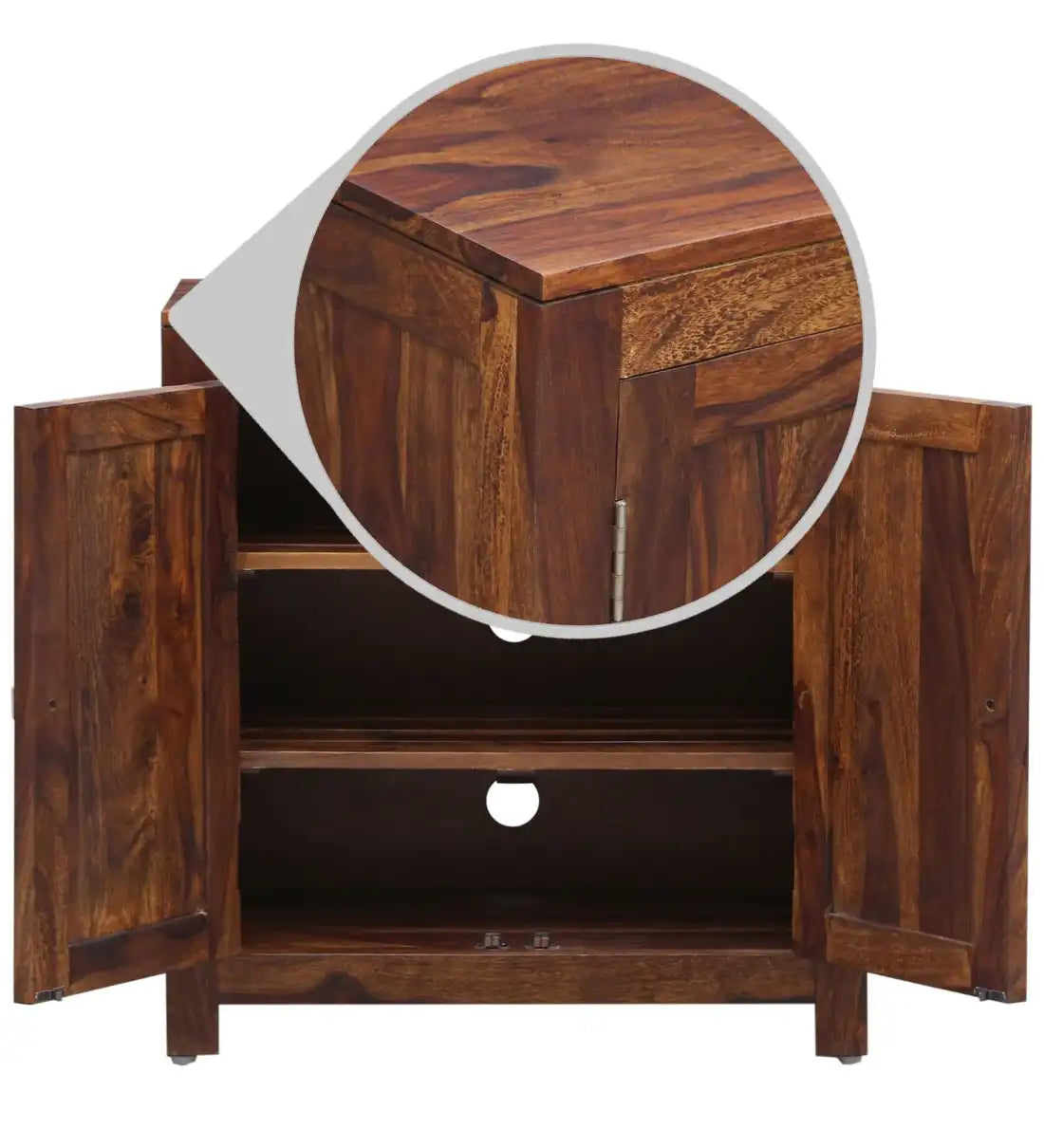 Premium Liza sheesham shoe storage cabinet home footwear organizer