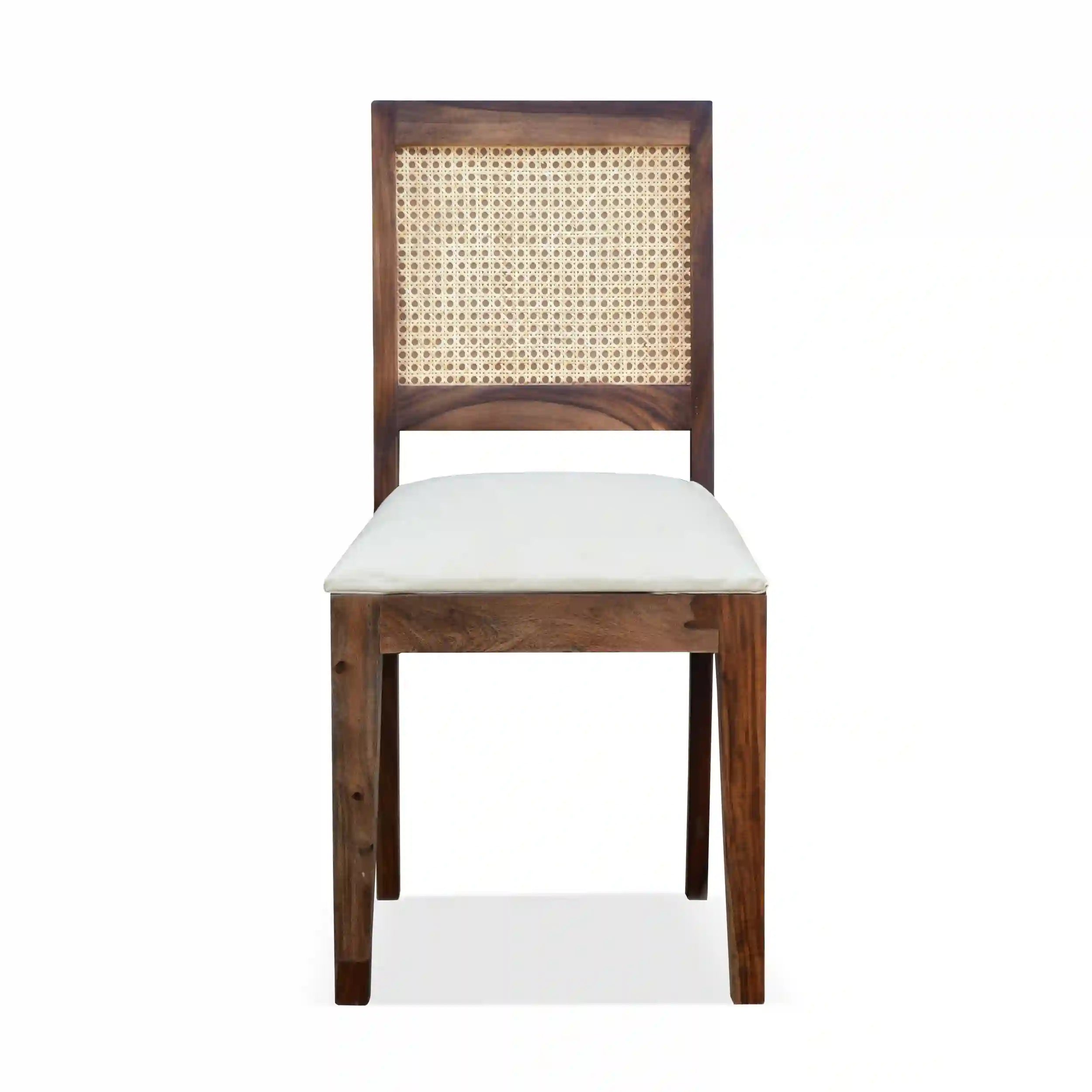 Premium sheesham wood cane chair with rattan style for elegant home interiors