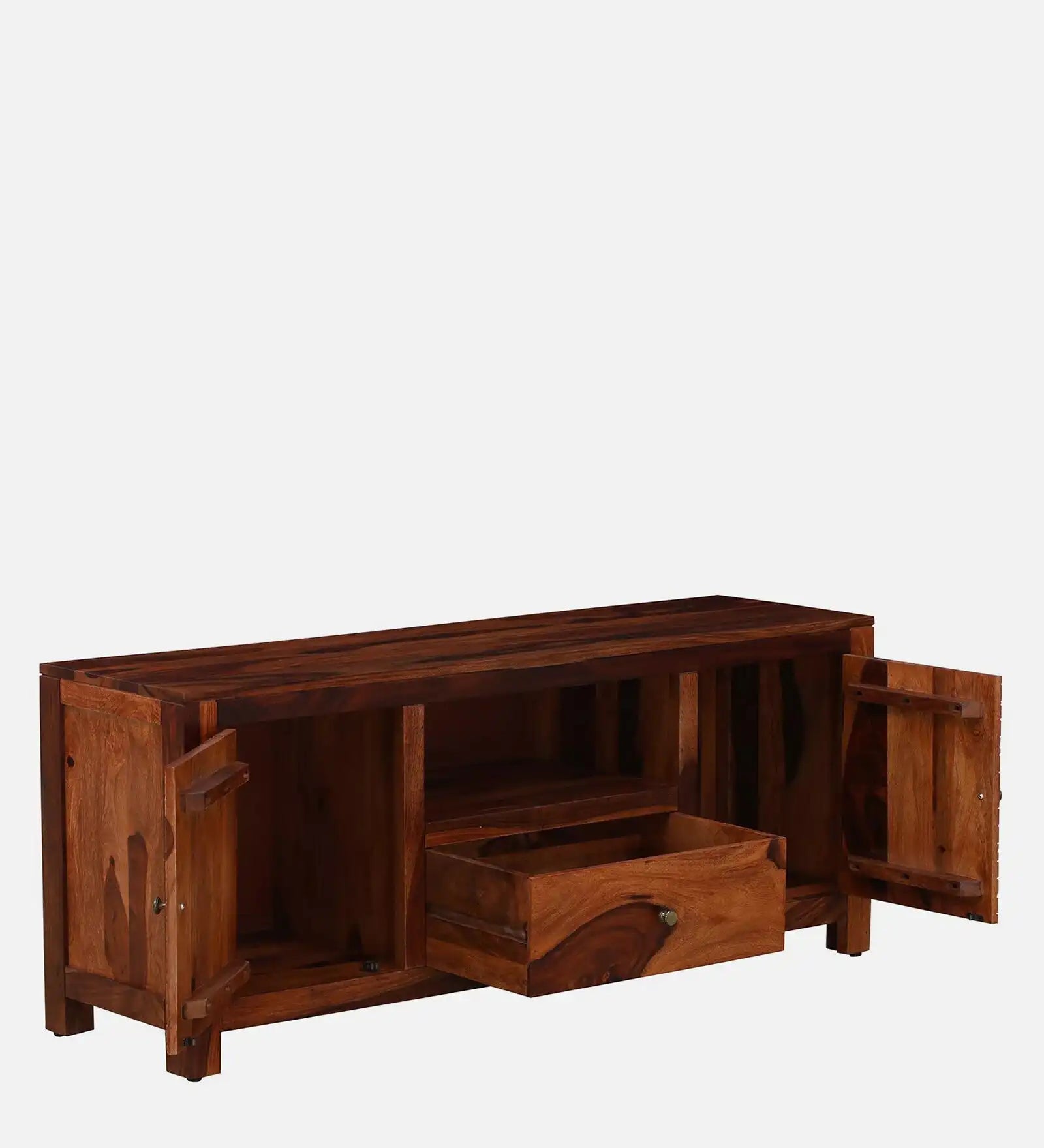 Premium sheesham wood tv console Harmonia tv unit design