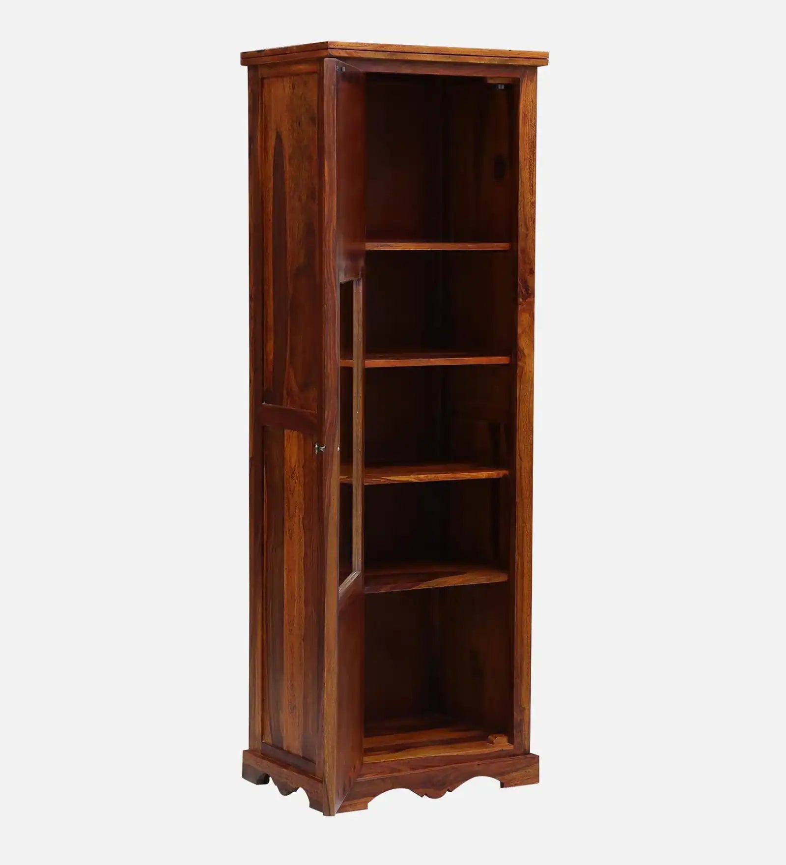 Premium solid wood bookshelf sheesham wood bookcase India