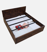Ulter Solid Wood Bed with Box Storage in Provincial Teak Finish by Rajwada