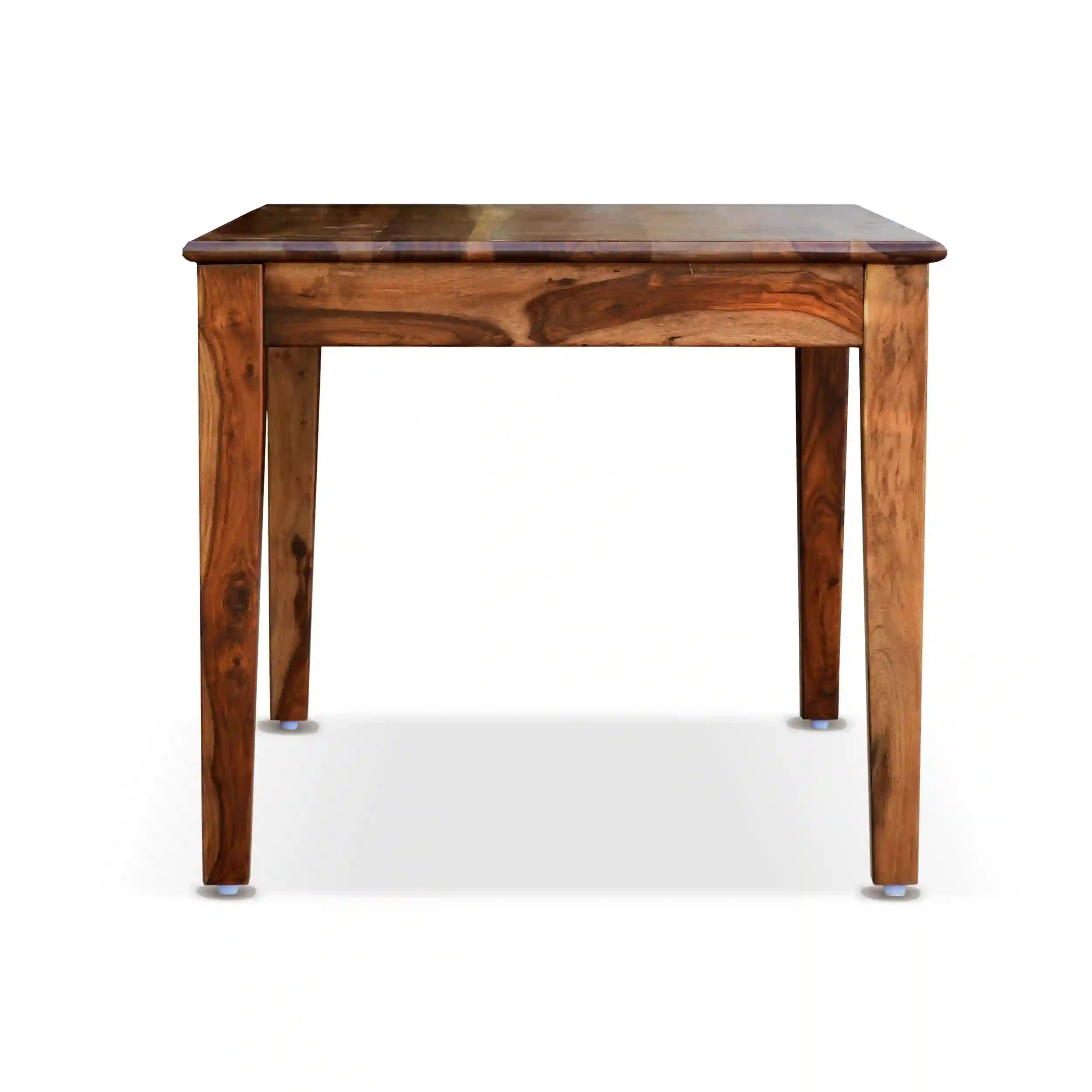 Rattan cane dining table solid sheesham wood six seater for spacious dining areas