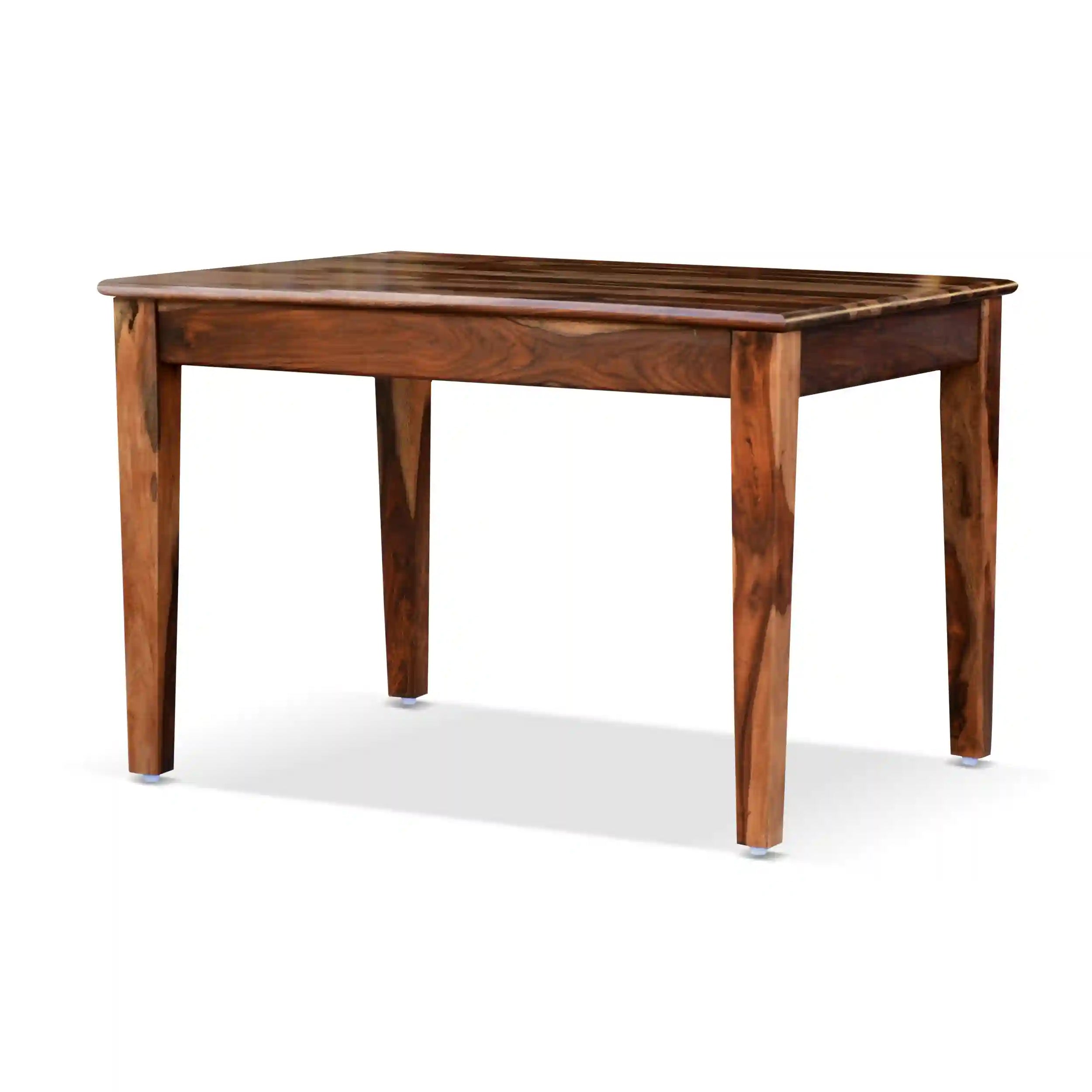 Rattan four seater dining table set with cane chairs in solid wood premium furniture