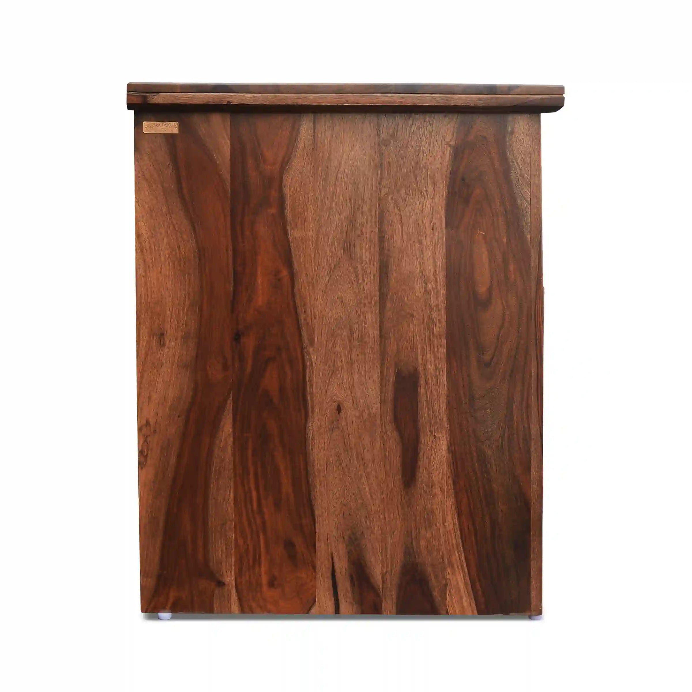 Rattan front study desk sheesham wood work table home furniture