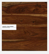 Elista Solid Wood Bench in Rustic Teak Finish  By Rajwada