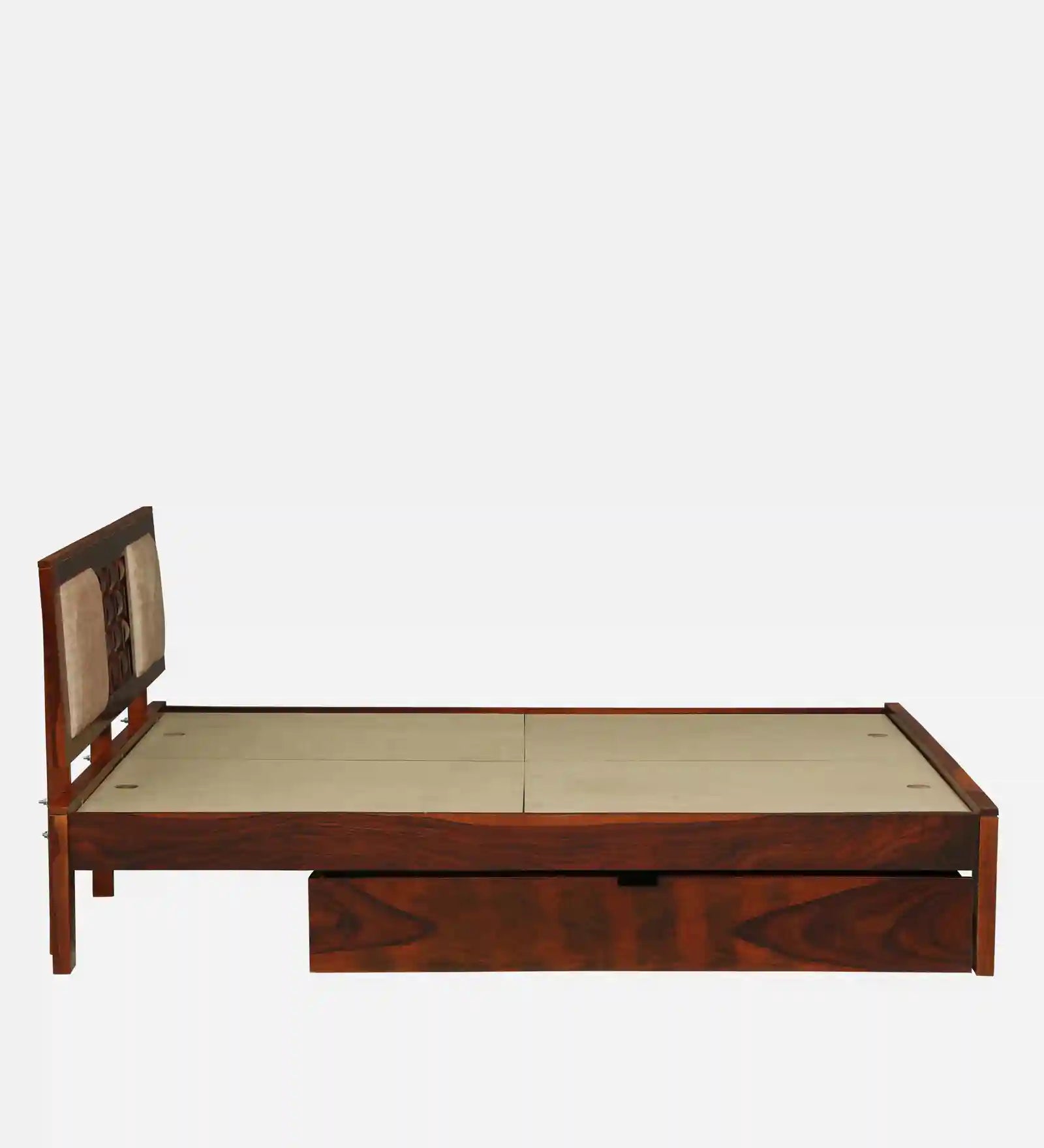 king size wooden bed room placement layout drawer storage furniture india