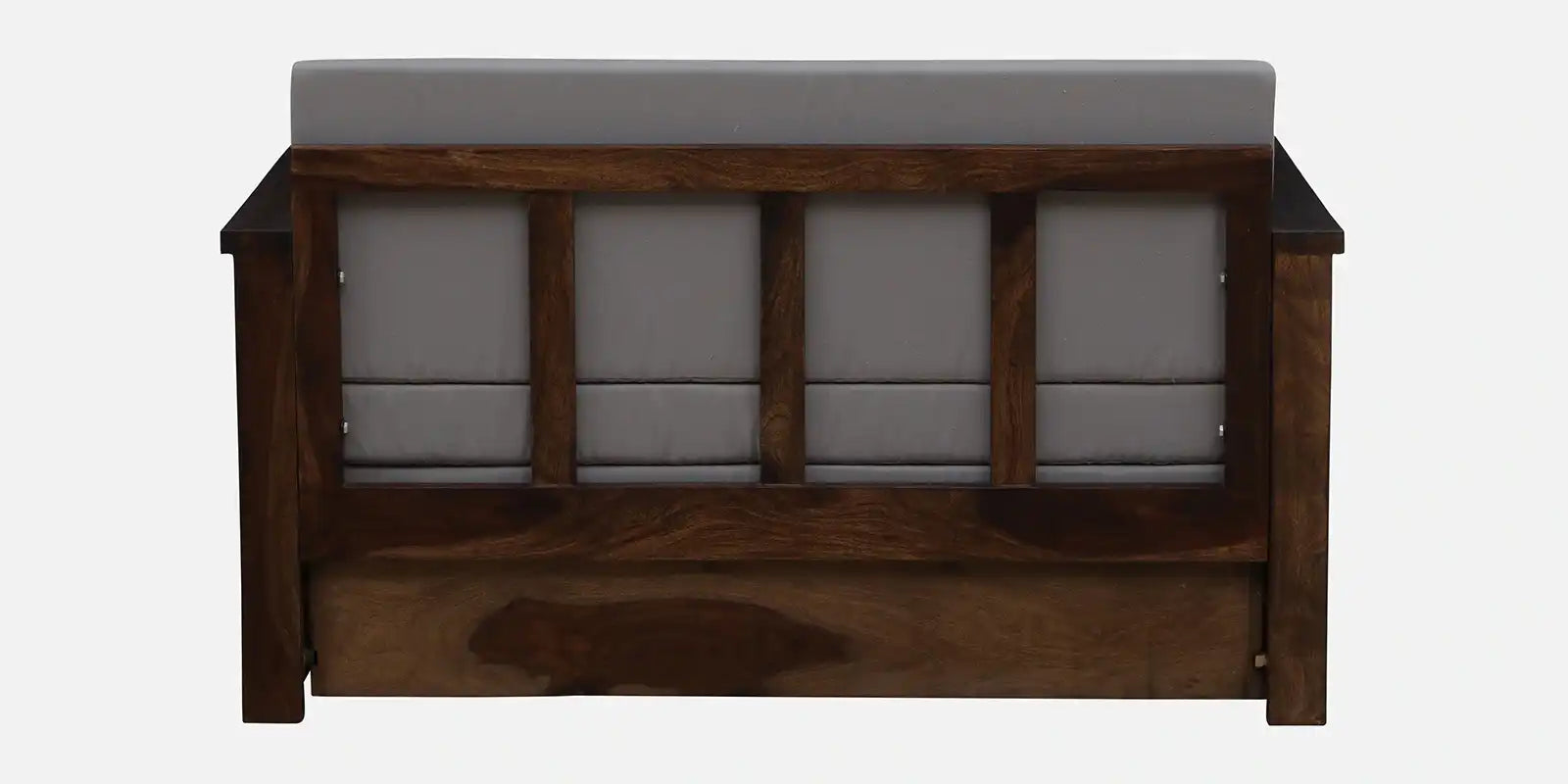 Rudra 2 seater wooden sofa bed solid sheesham guest bed solution
