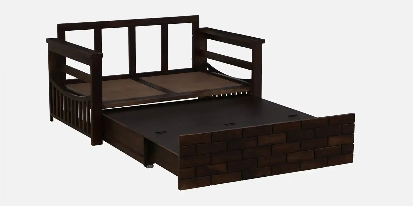Rudra modern convertible sofa bed solid wood sheesham home design
