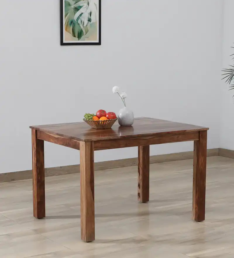 Saho sheesham wood dining table made from premium solid wood for modern Indian homes