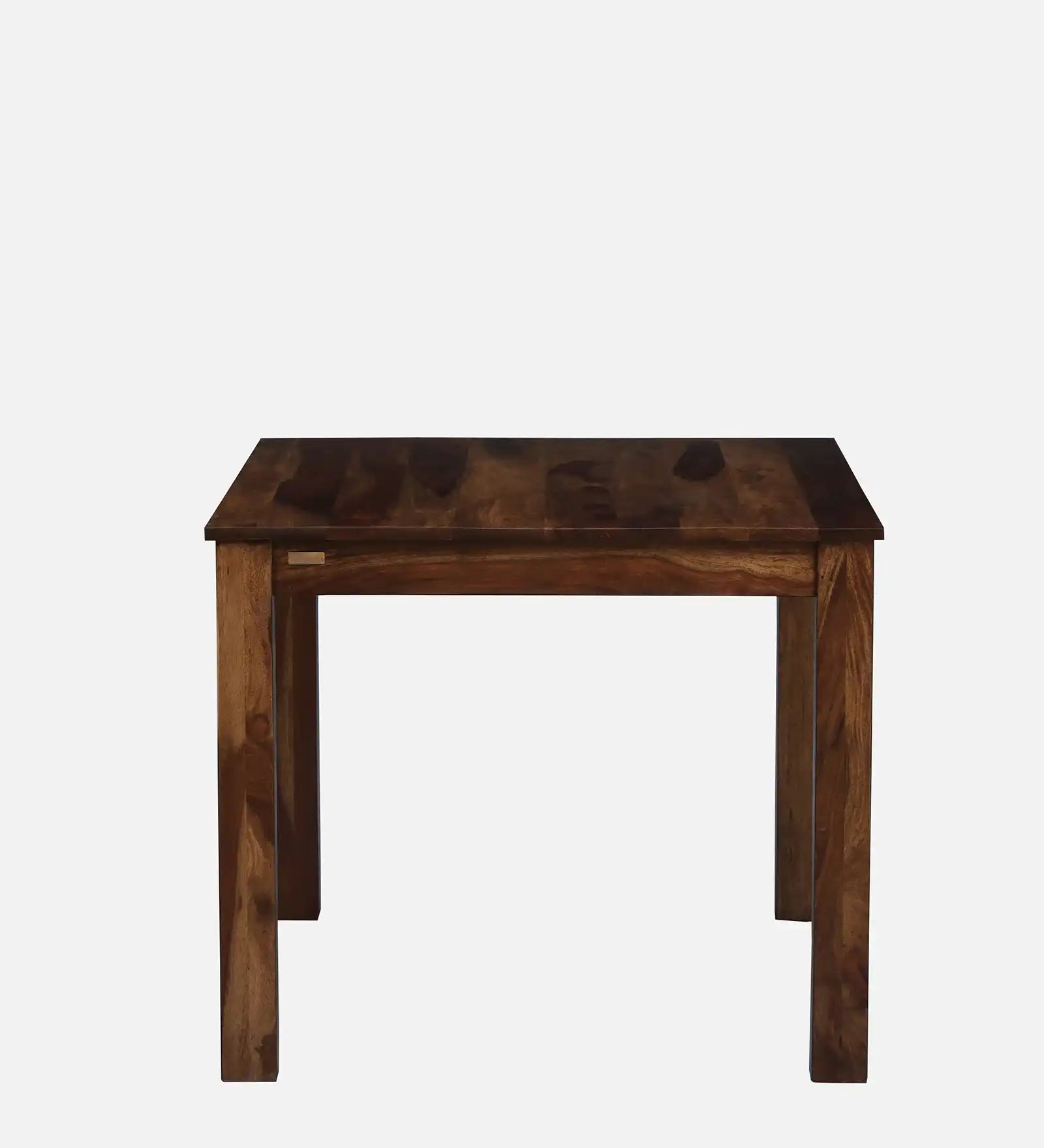 Saho solid wood four seater dining table set walnut finish premium wooden furnitur