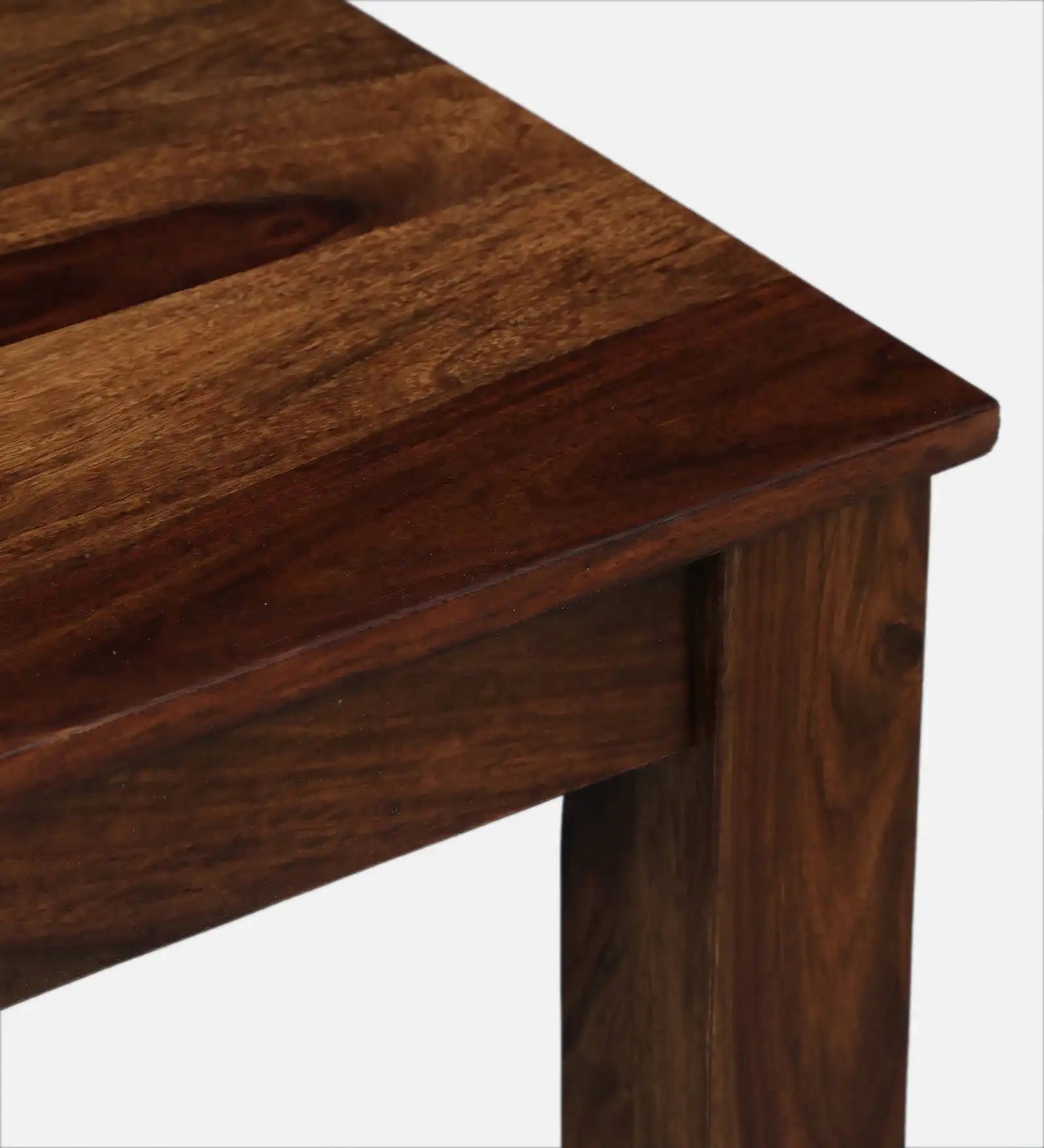 Saho wooden four seater dining table set for modern home dining space India
