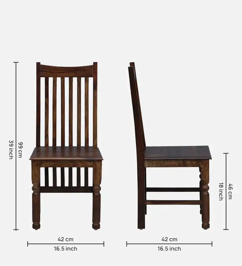 Samrita solid sheesham dining chair set Indian style furniture for dining space
