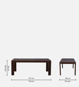 Moscow  Solid Wood 8 Seater Dining Set in Provincial Teak Finish by Rajwada