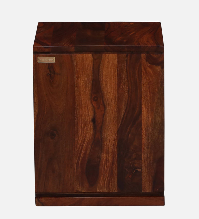 Moscow  Solid Wood Bedside Chest In Honey Oak Finish By Rajwada