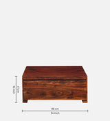 Moscow  Solid Wood Coffee Table In Honey Oak Finish By Rajwada