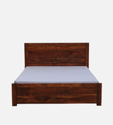 Moscow  Solid Wood Bed In Honey Oak Finish By Rajwada