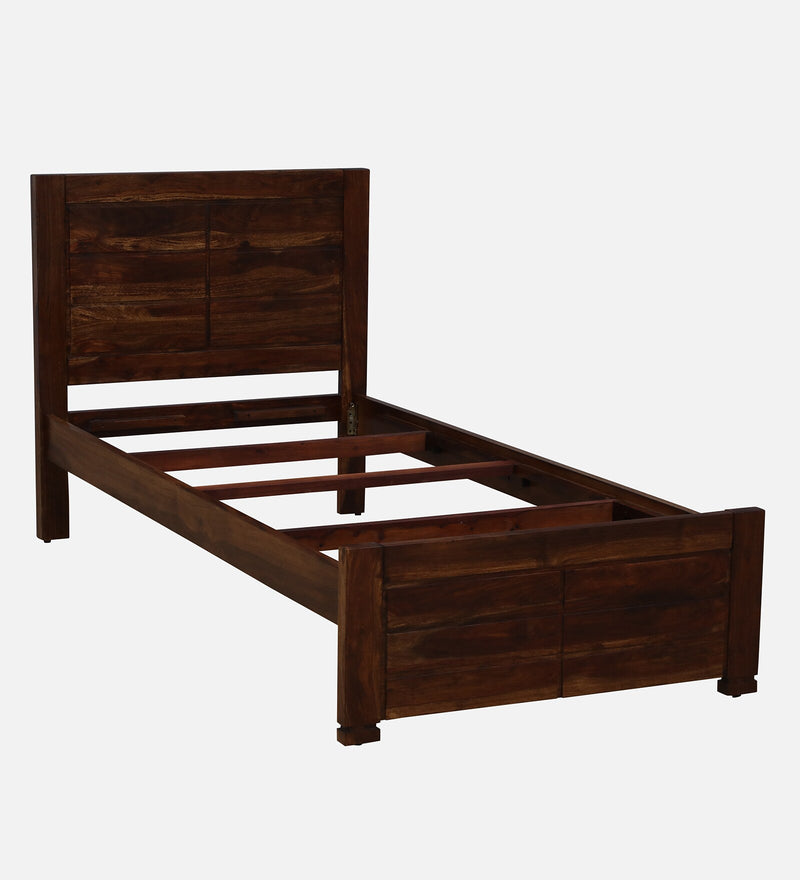 Moscow  Solid Wood Single Bed In Provincial Teak Finish  By Rajwada