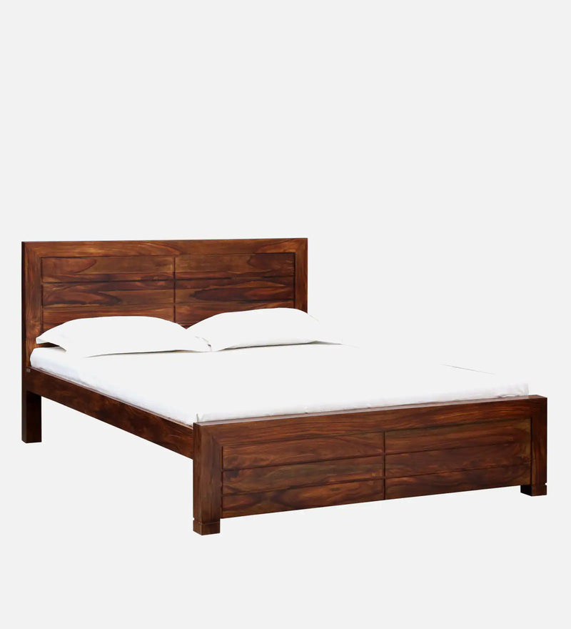 Moscow  Solid Wood  Bed In Provincial Teak Finish By Rajwada