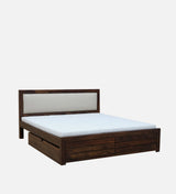Moscow  Solid Wood Bed with Drawer Storage in Provincial Teak Finish by Rajwada